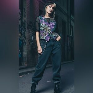 Tina Barrie 90s Floral Patterned Vest